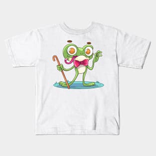 Frog Funny Cartoon Kids T-Shirt